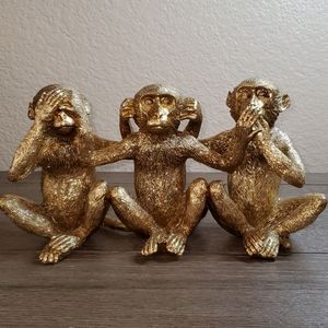 Sagebrook Home Three Wise Monkeys Figurine